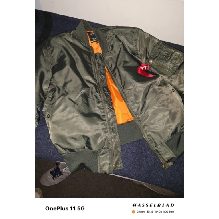 Military Tactical MA 1 Flight Jacket Green photo review