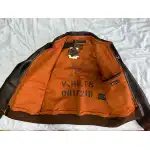 Flight jacket A2 Air Force Patch orange lining photo review