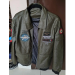 Indian embroidered leather flight jacket photo review