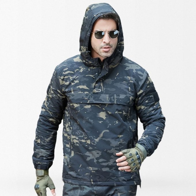 Anorak camo winter jacket Multicam Black