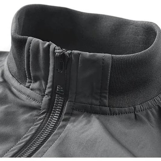 Bomber jacket cargo pockets with colar - Image 2