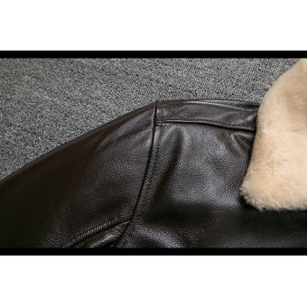 Flight jacket B3 with fur collar Brown