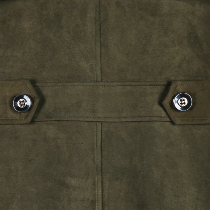 Double breasted military trench coat Green|Grey|Olive