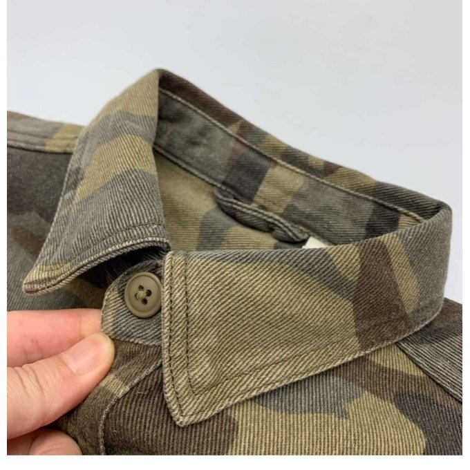 Green camo button shirt - Image 5
