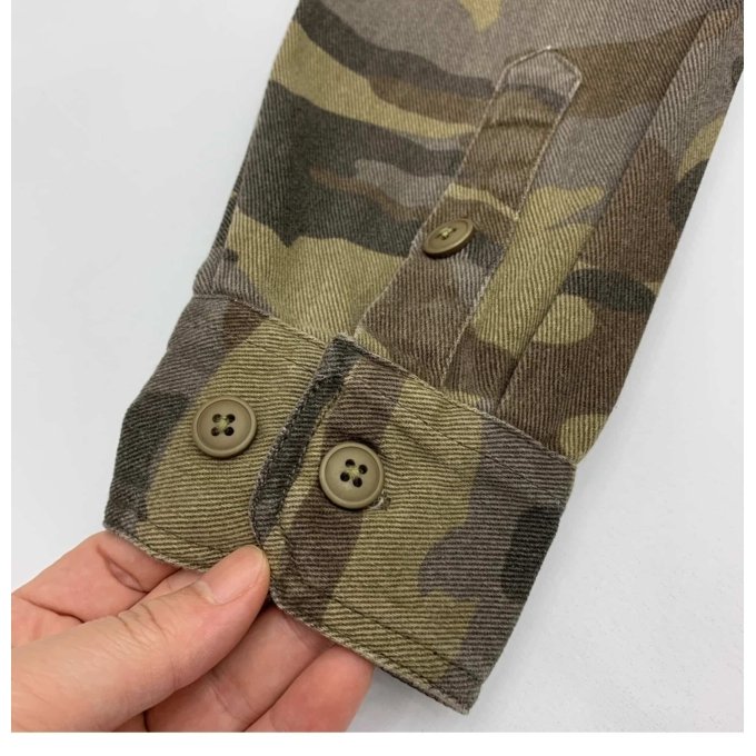 Green camo button shirt - Image 7