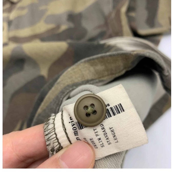 Green camo button shirt - Image 9