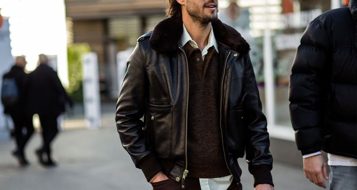 Leather flight jackets
