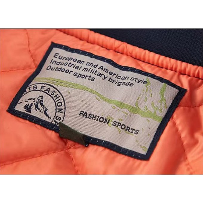 MA-1 flight jacket with patches Navy Blue - Image 6