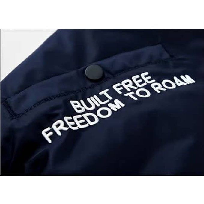 MA-1 flight jacket with patches Navy Blue - Image 7