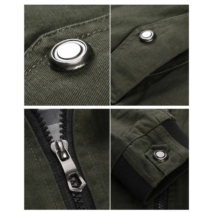 Men's Army Bomber Jacket Army Green|Black|Blue|Khaki|Red