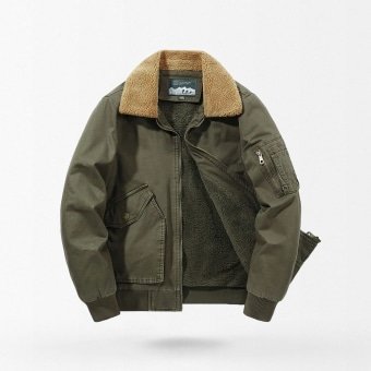 Men's Fleece Bomber Jackets Black|Green|Khaki