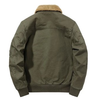 Men's Fleece Bomber Jackets Black|Green|Khaki