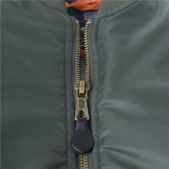 Military Tactical MA 1 Flight Jacket Green - Image 9