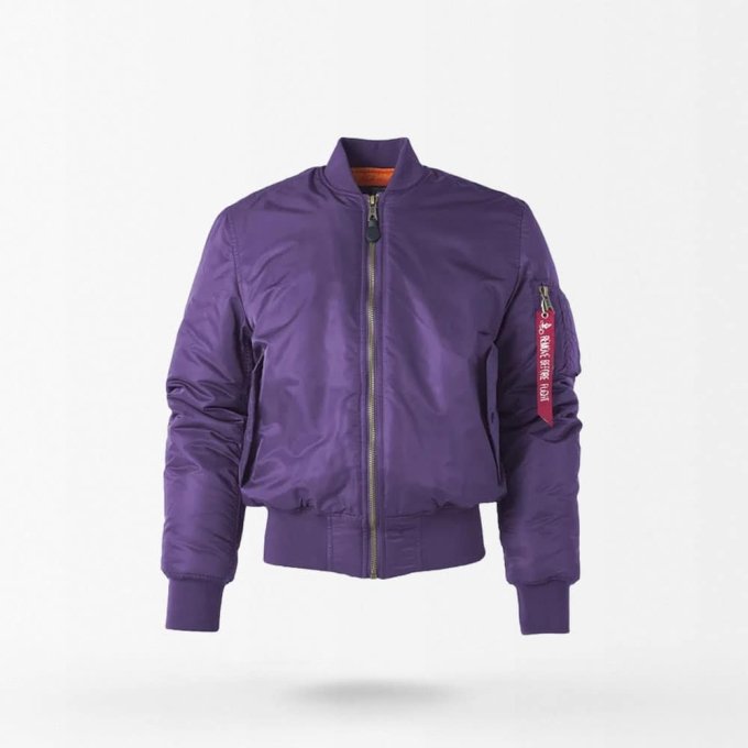 Military Tactical MA-1 Flight Jacket Purple