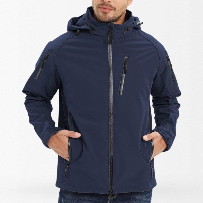 Navy Blue tactical winbreaker jacket "MCT" - Image 2