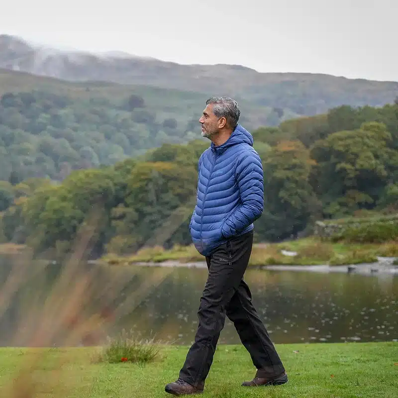 Men wearing black softshell trouser