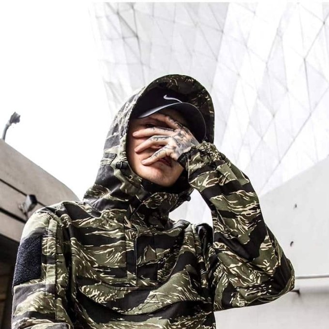 Tiger stripe anorak windbreaker - Image 6
