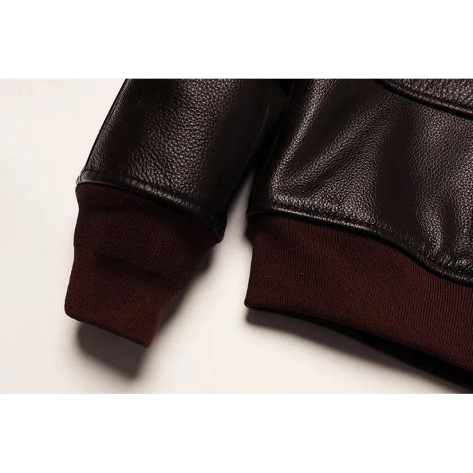 Top gun maverick leather bomber jacket - Image 15