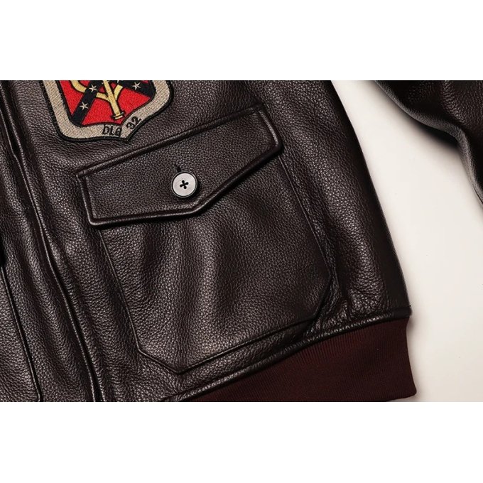 Top gun maverick leather bomber jacket - Image 14