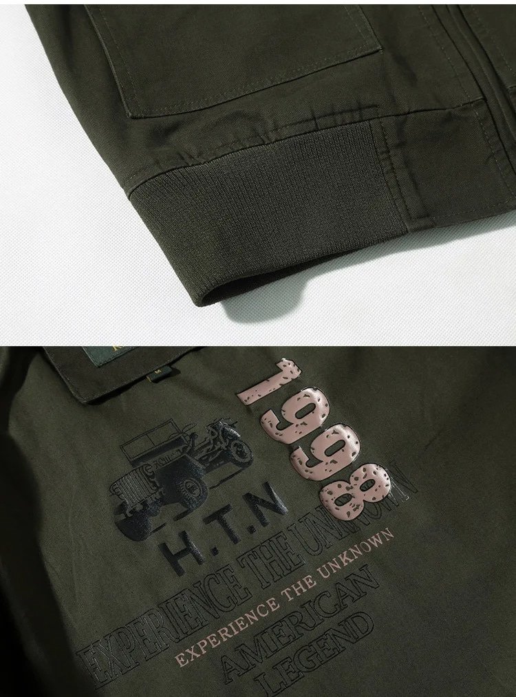 Us Air Force Bomber Jacket Men Black|Green|Khaki