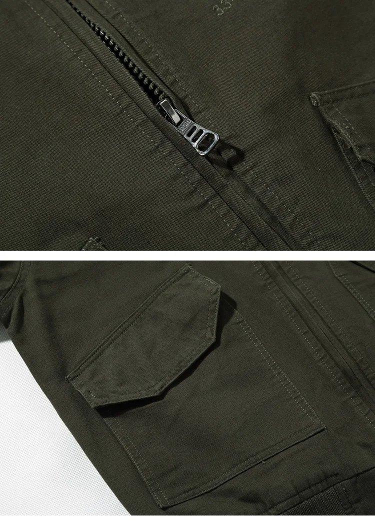 Us Air Force Bomber Jacket Men Black|Green|Khaki