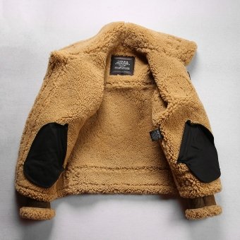 b3 sheepskin bomber leather flight jacket