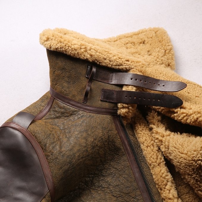 b3 sheepskin bomber leather flight jacket