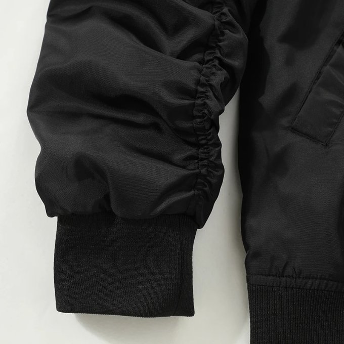 bassball style mens waterproof bomber jacket Army Green|Black
