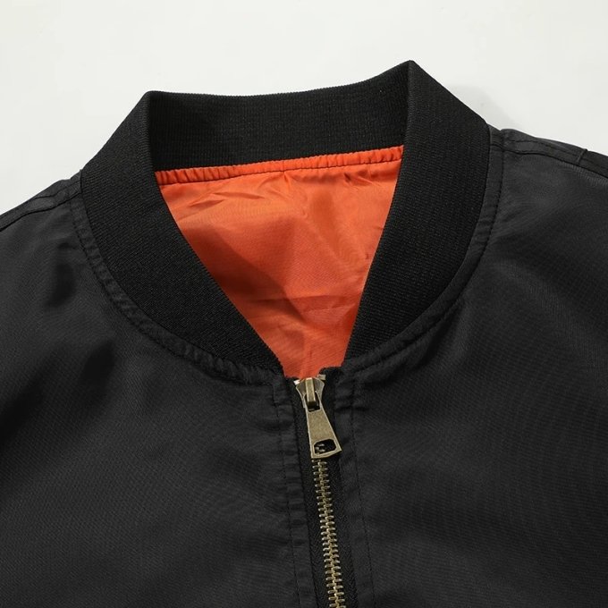 bassball style mens waterproof bomber jacket