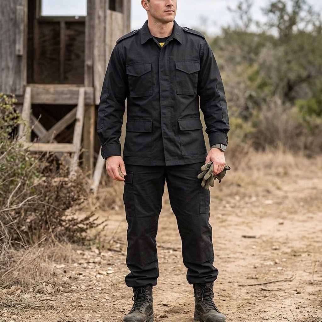 Black BDU Combat Uniform