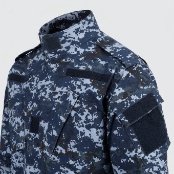 Blue Digital Military Combat Uniform