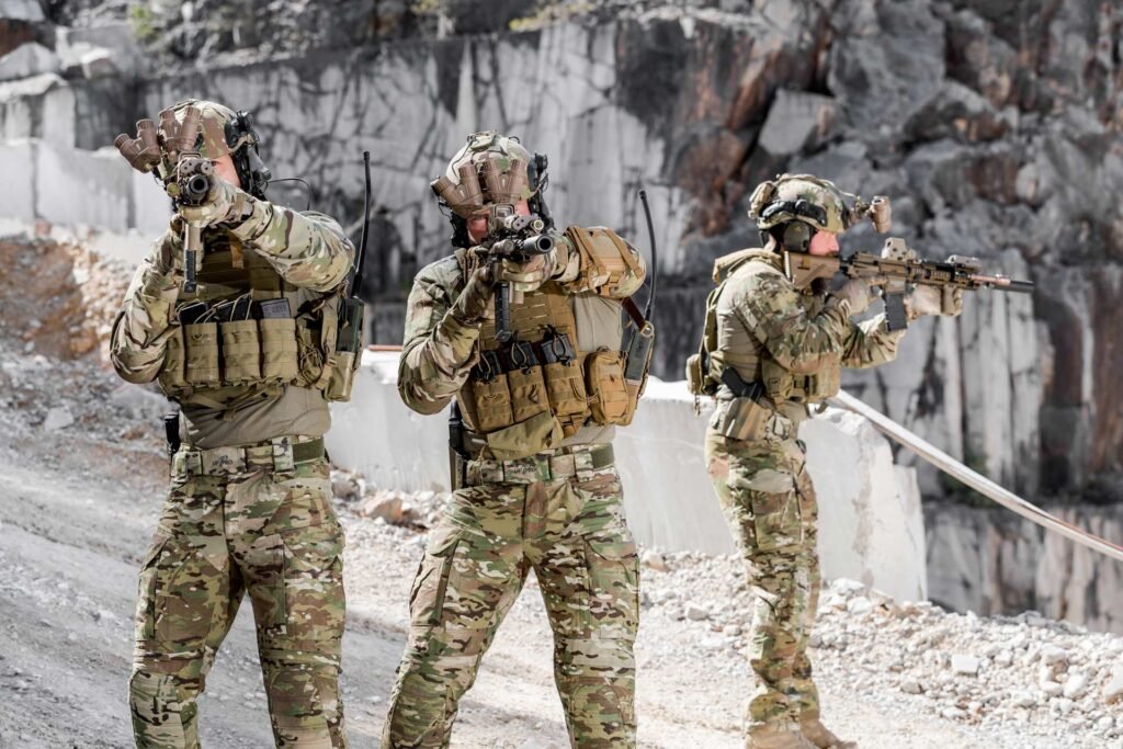 Military camouflage pants