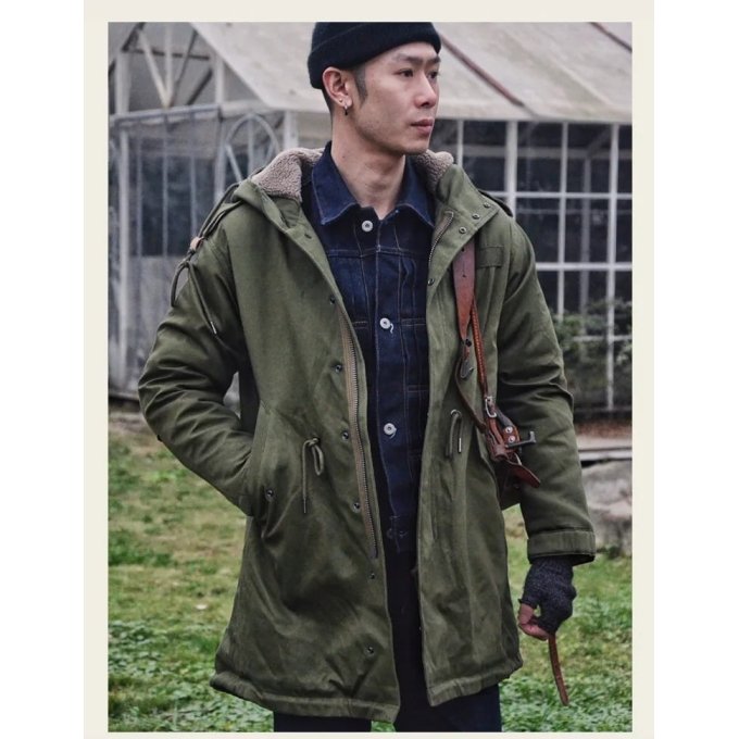 m51 military green trench coat