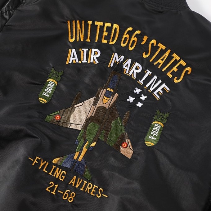 ma1 flight jacket air marine patches embroidered - Image 8