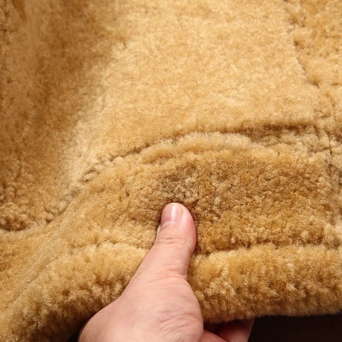 mens b3 military leather bomber fur jacket