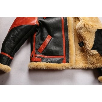 men's b3 shearling leather flight jacket