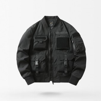 mens military bomber jacket with multipocket Black|Black with Cotton|Green|Green with Cotton|Khaki|Khaki with Cotton