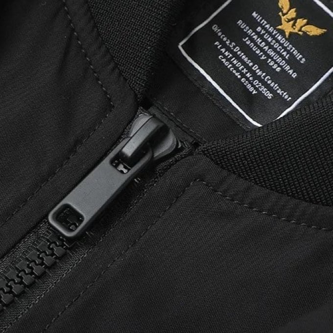 mens military bomber jacket with multipocket Black|Black with Cotton|Green|Green with Cotton|Khaki|Khaki with Cotton
