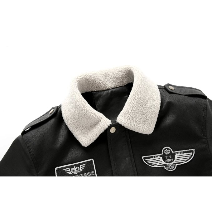 mens vintage leather bomber jacket