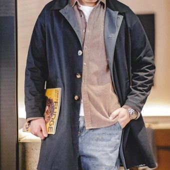 military style light coat Navy Blue|Olive
