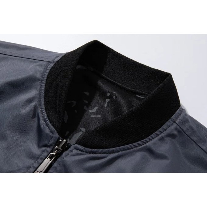 nasa double slided mens jacket Black|Dark Blue|Dark Grey|Green|Grey