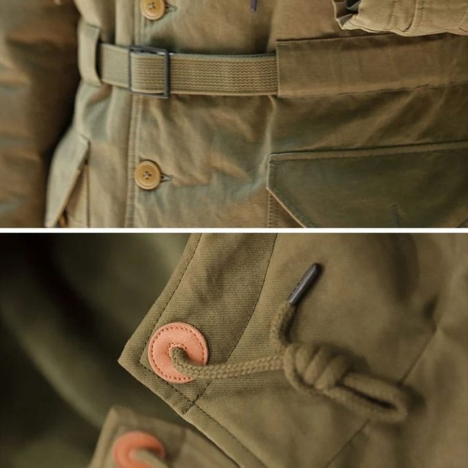 us army m47 olive green military coat
