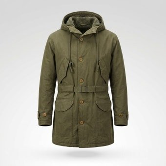 us army m47 olive green military coat