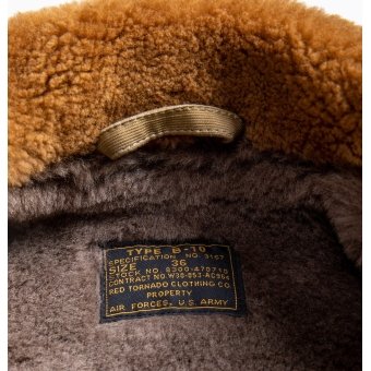 us vintage b10 red tornato jacket wool lining