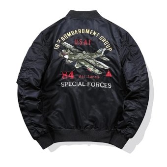 usaf black ma-1 flight jacket