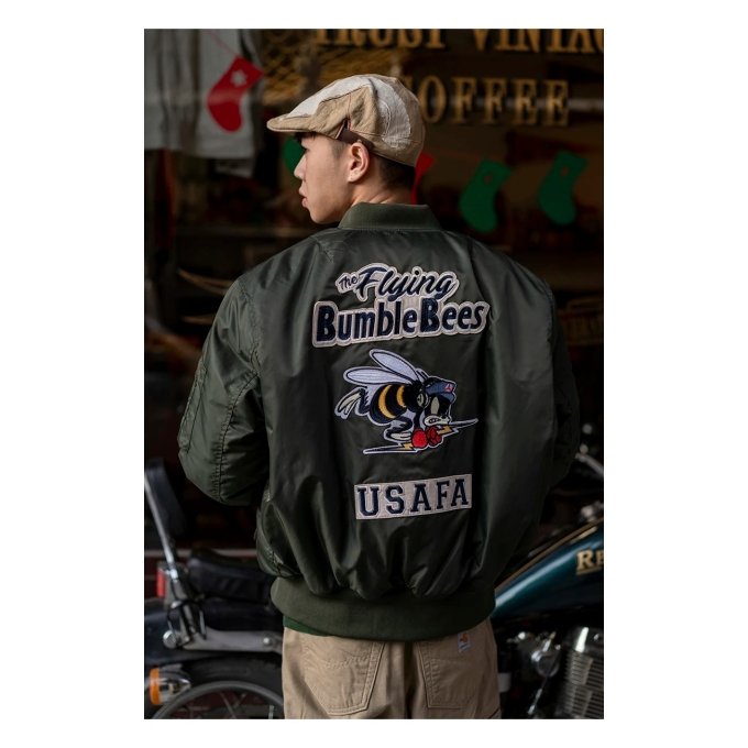 usafa ww2 flight bomber jacket men