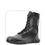 Black zip combat boots photo review