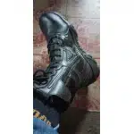 Side zip tactical boots with safety toe Black photo review