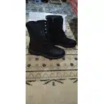 Real leather combat boots photo review