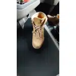 Safety toe military tan boots mid-height photo review